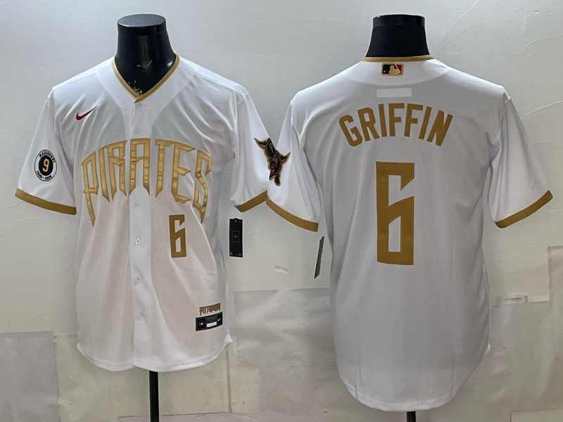 Men Pittsburgh Pirates #6 Griffin white Game 2026 Nike MLB Jersey 051902